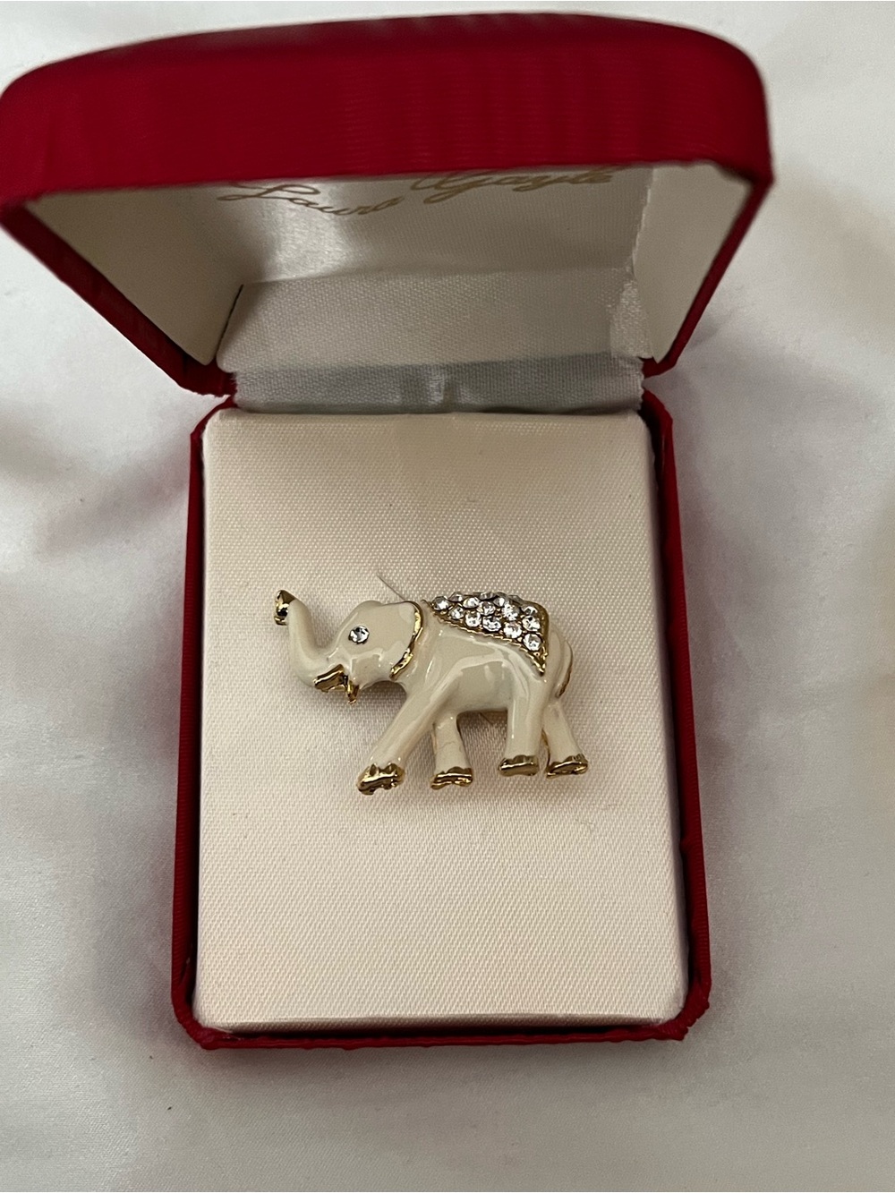 NIB Vintage Laura Gayle Elephant Brooch